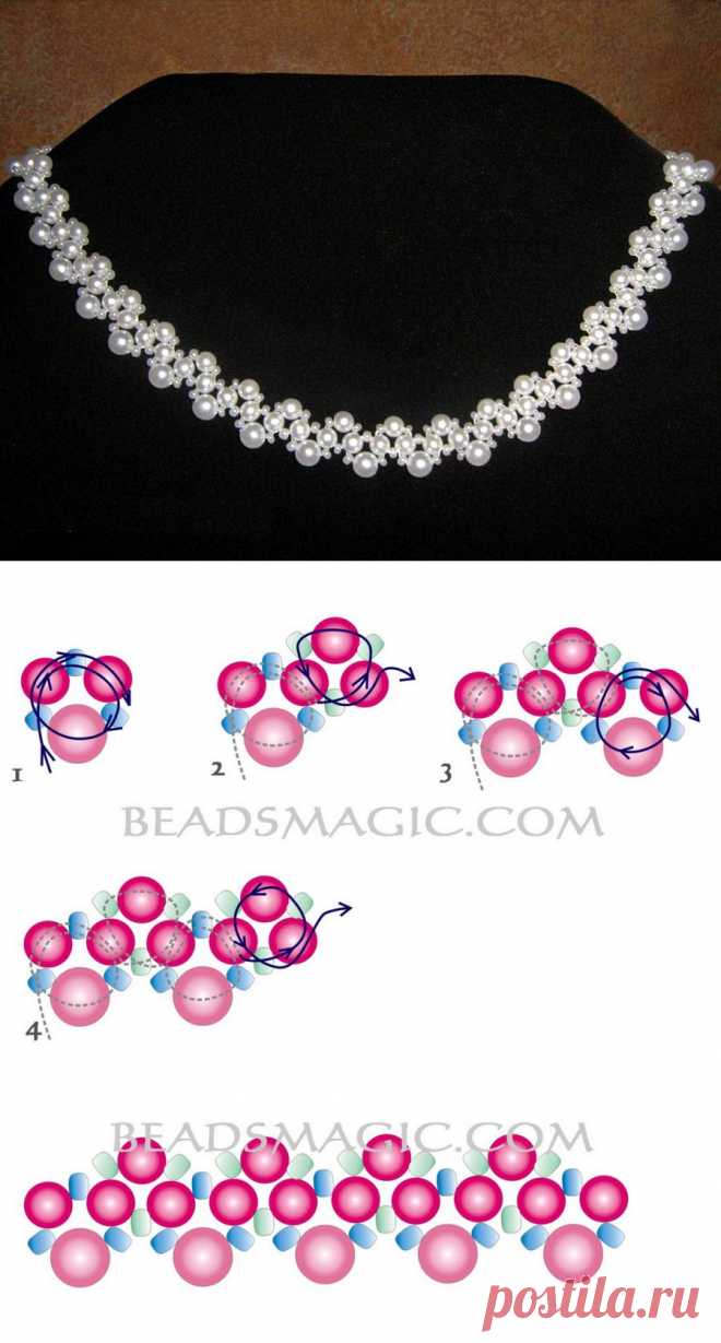 Free pattern beautiful beaded for necklace Irvin | Beads Magic