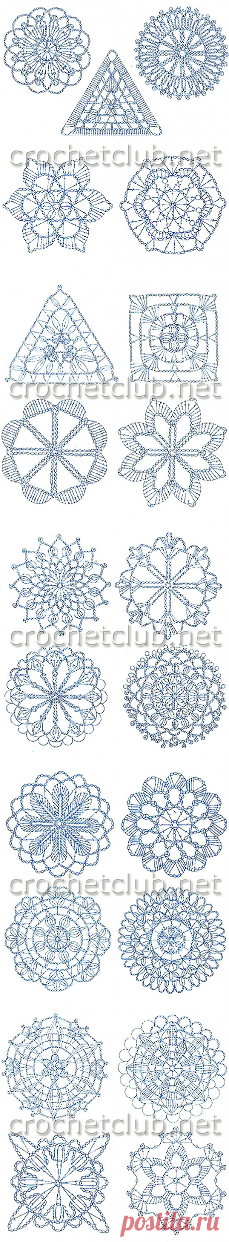 Мотивы крючком. Часть первая - Блог для женщин