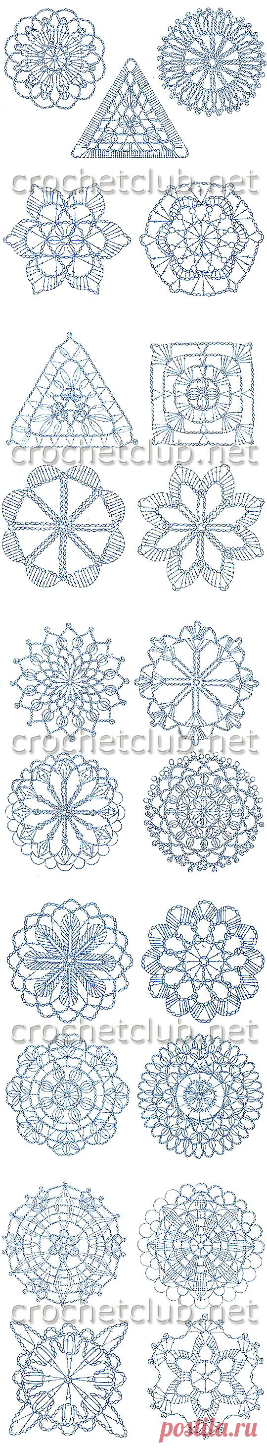 Мотивы крючком. Часть первая - Блог для женщин