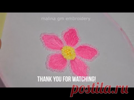 Wool embroidery Flower Fantasy Simple stitches