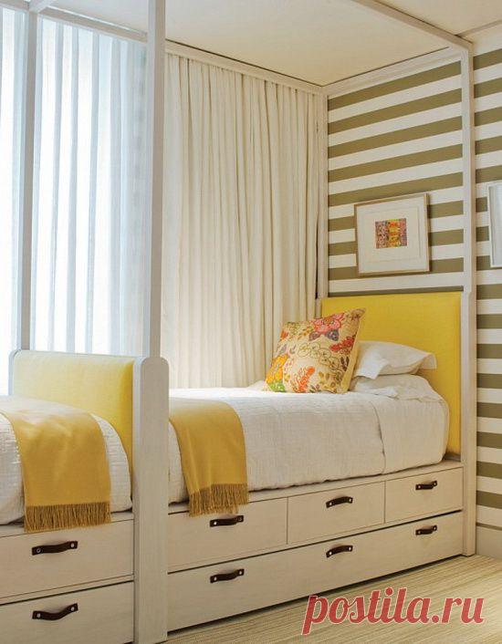 Стены в полоску - 100 идей нескучного интерьера - Роскошь и уют