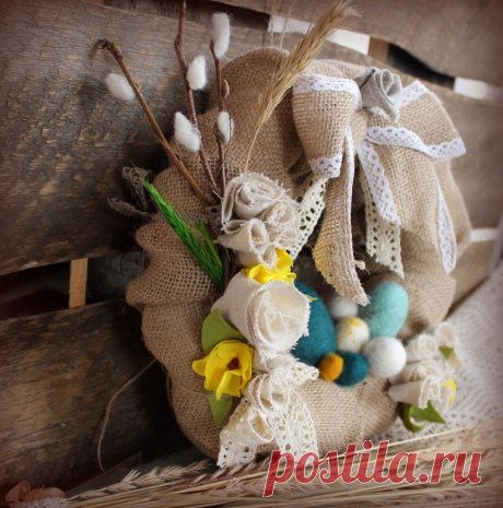 Мастерим пасхальный венок - Ярмарка Мастеров - ручная работа, handmade