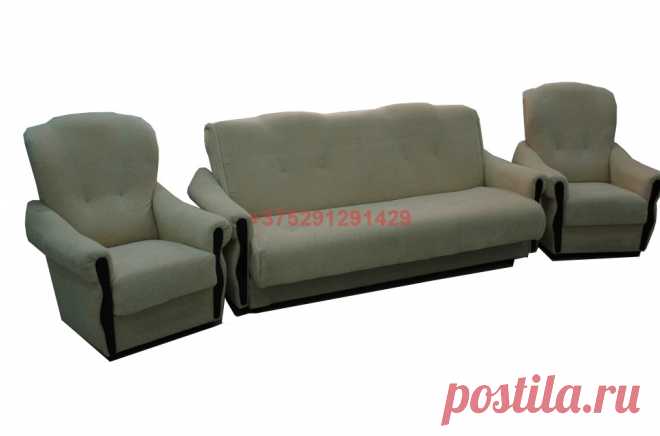 Комплект с двумя креслами (рогожка однотонная): купить в Минске недорого, низкие цены, скидки, рассрочка