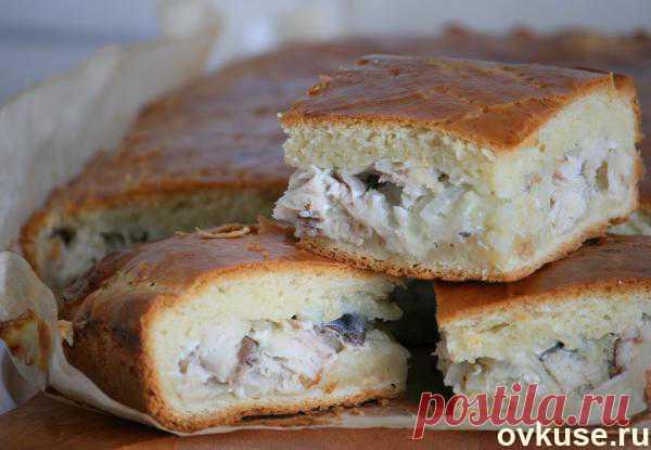 Пирог со скумбрией. замечательное тесто