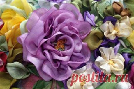 Вышивка лентами | Домохозяйки