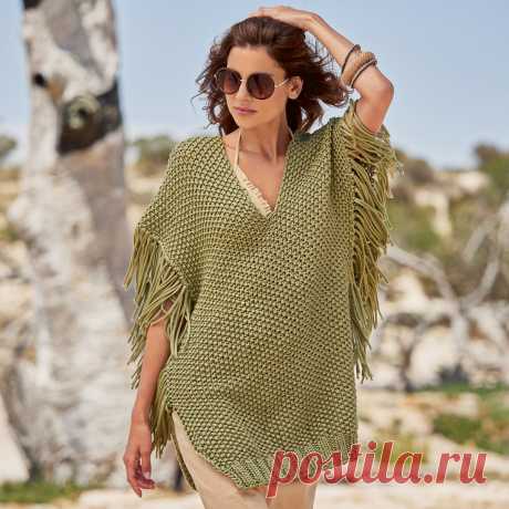 Жакет в стиле френч, пончо-топ, эффектный карди и пару пуловеров | Вязание с Paradosik_Handmade | Дзен