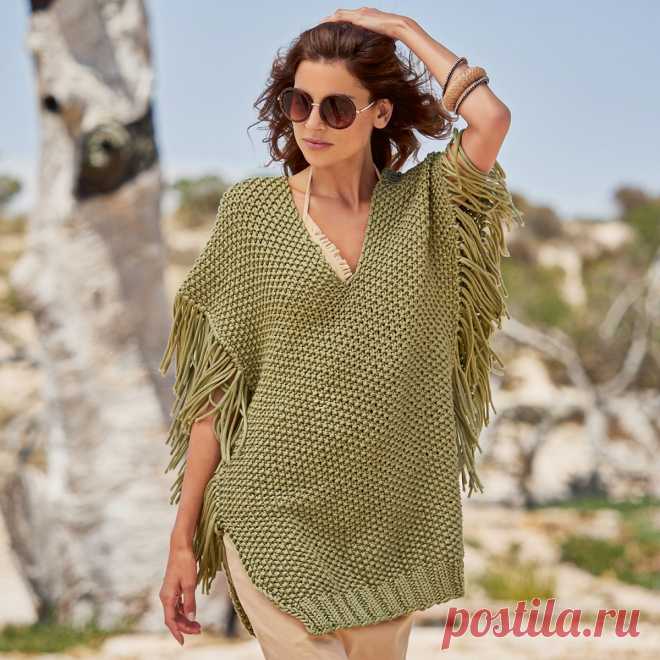 Жакет в стиле френч, пончо-топ, эффектный карди и пару пуловеров | Вязание с Paradosik_Handmade | Дзен