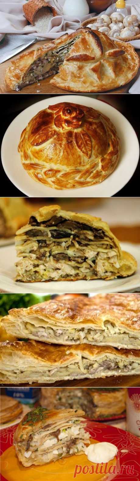Рецепты курника - пирог с несколькими начинками