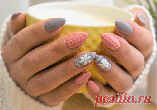 Вязаный маникюр: идеи уютного nail-art на зиму
