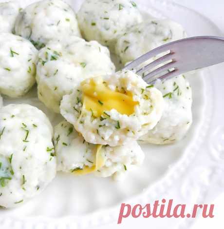 Вкусно и полезно » Ленивые вареники с сыром и зеленью