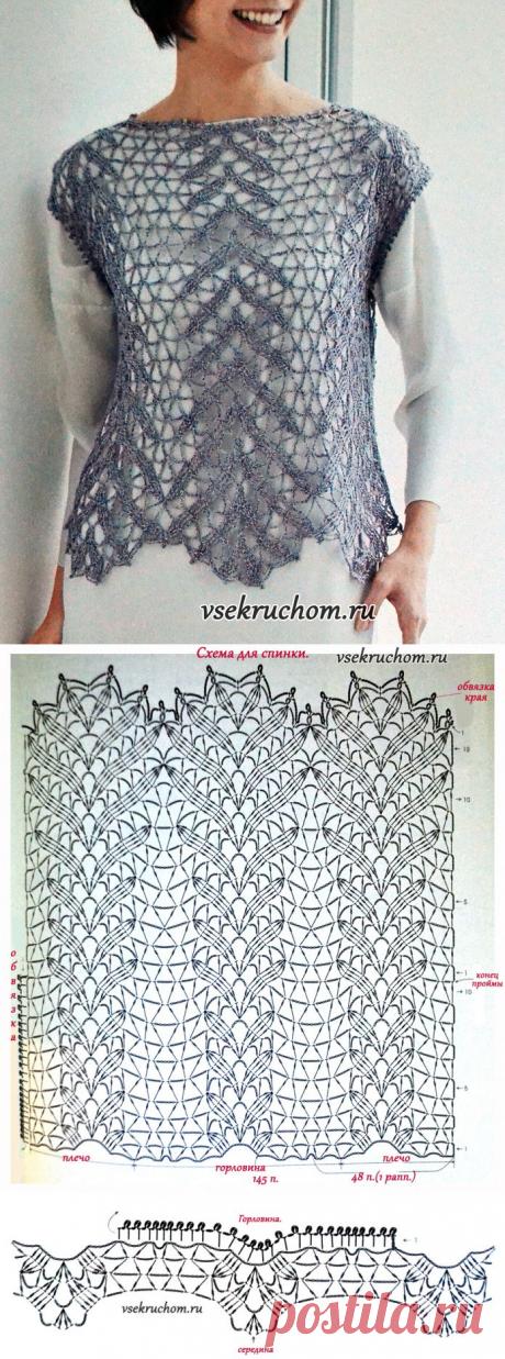 Жилет крючком | Все крючком.ру