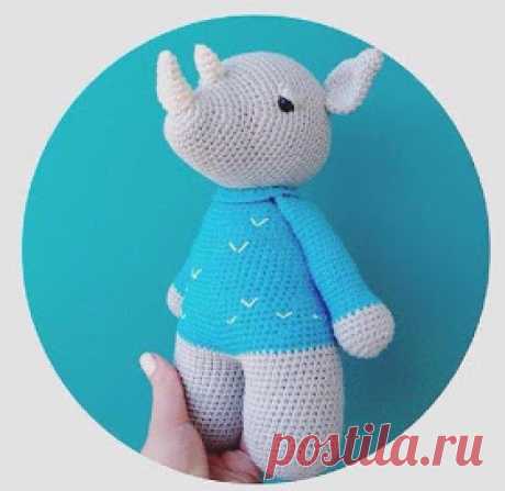 AmiguRoom: вяжем амигуруми: Носорог крючком