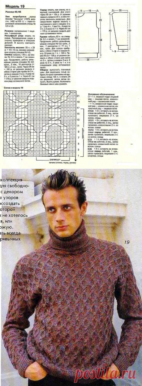 Свитер. Спицы.
