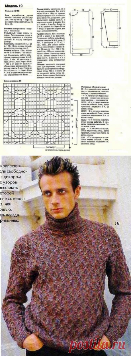 Свитер. Спицы.