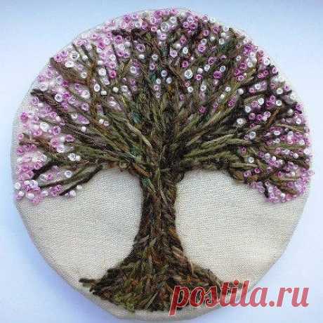 Искусство вышивки французским узелком