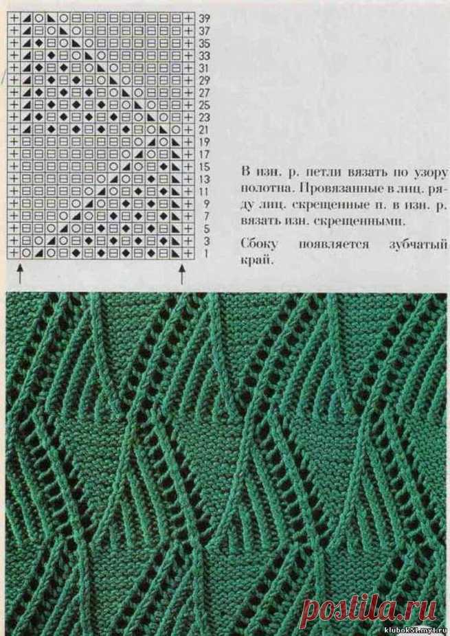 Очень красивые ажурные узоры спицами. Для вашей коллекции