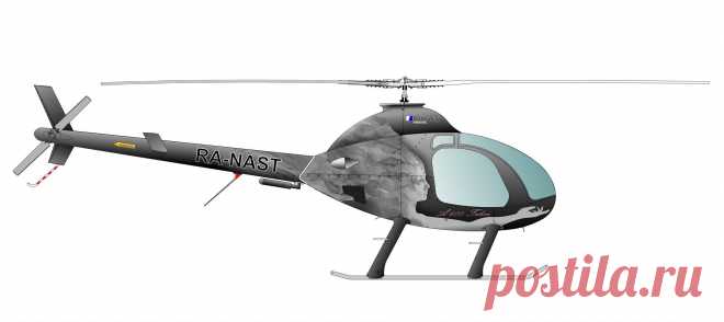 Разработал на заказ пару дизайнов ливрей для вертолета RotorWay A 600 Talon