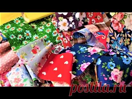 Шью лоскуты на тряпку для пола. Теперь это мой любимый способ работы DIY мастер-класс