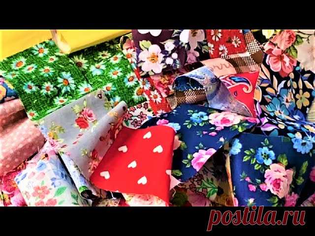 Шью лоскуты на тряпку для пола. Теперь это мой любимый способ работы DIY мастер-класс