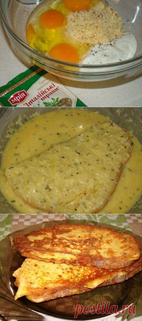 Гренки сырные