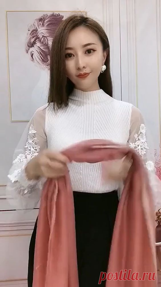 Easy and stylish scarf tutorial 20