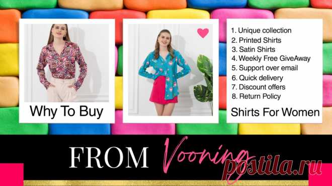 Are you looking for shirts for women in satin or other trendy fabrics? Vooning, which is going to be the best shirt brands in India, allows you to buy the latest and stylish women's shirt collections.  There are many other benefits to buying shirts from Vooning, and furthermore, we will discuss more women's and men's shirt brands.
