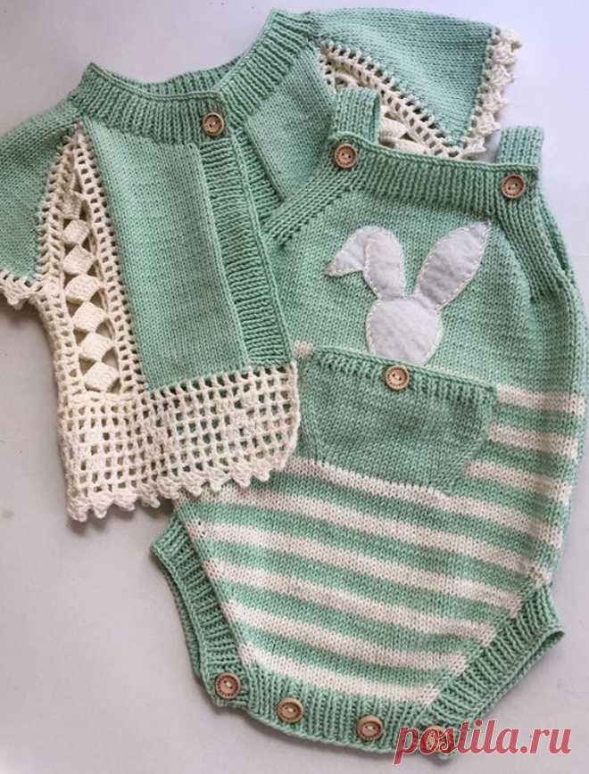 Bello conjunto combinado croch | Tricot