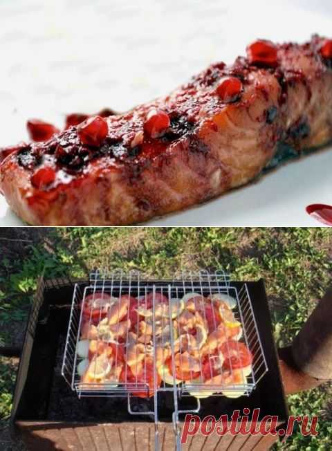 Шашлык из лосося | Банк кулинарных рецептов