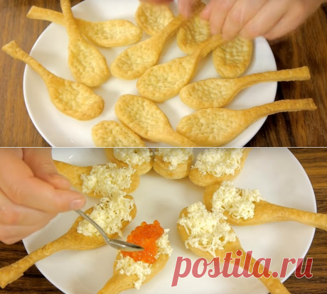 Милая блондинка заворачивает ложечки в тесто и отправляет в духовку… Результат?