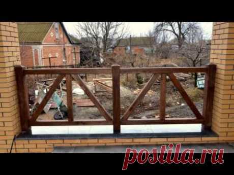 Ограждения для балконов и террас из дерева.