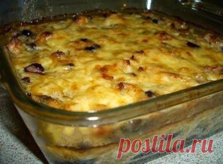 Лучшие кулинарные рецепты: Жульен с курицей и грибами