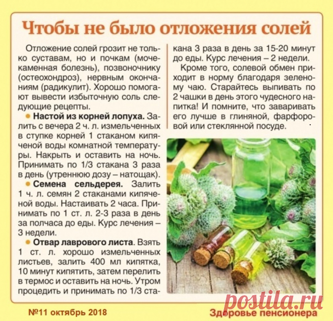 Растения помогающие вывести избыточную соль из организма