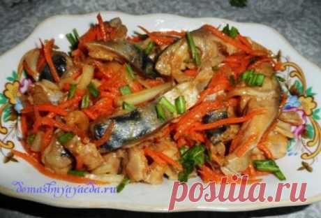 Хе из рыбы, салат по-корейски