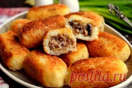 Картошка+фарш =вкуснятина из обычных ингредиентов. Котлетки с начинкой, к которым даже гарнир не нужен | Марусины Рецепты | Дзен