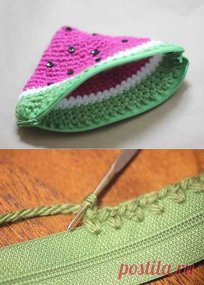 Repeat Crafter Me: Crochet Watermelon Coin Purse