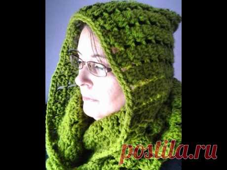 Bufanda infinita con capucha a crochet muy facil  #tutorial #DIY