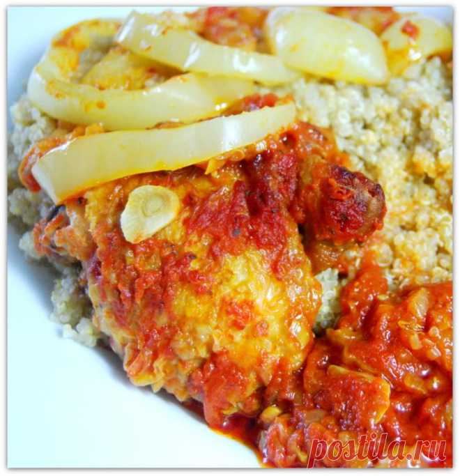 Похвастушка ... курица тушёная со сладким перцем.