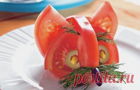 ЛИСИЧКА из помидора ?