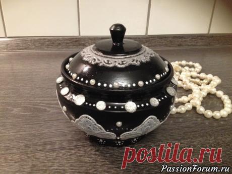 " Жемчужинка". Украшение  шкатулки. - запись пользователя chayka (Valentina Geydelbakh  ( Гейдельбах )) в сообществе Декор в категории Декор. Работы пользователей