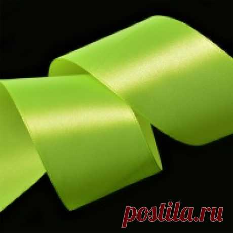 Лента атласная 2" (50мм) цв.3033 салатовый IDEAL уп.27,4 м Лента атласная 2" (50мм) цв.3033 салатовый IDEAL уп.27,4 м