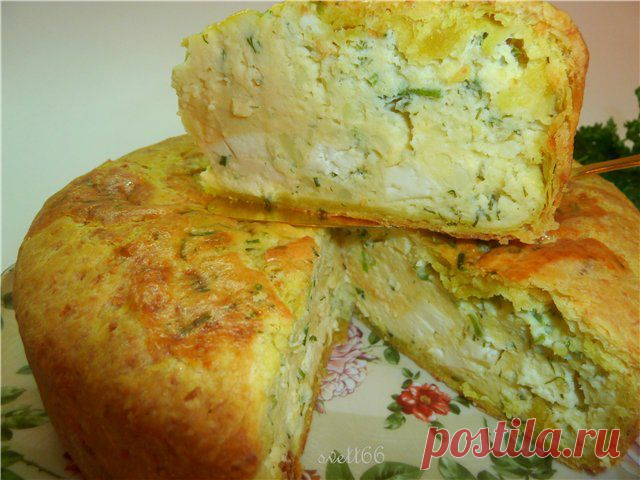 Картофельный пирог с сыром и зеленью, как пирог или как самодостаточный ужин. Рецепт c фото, мы подскажем, как приготовить!