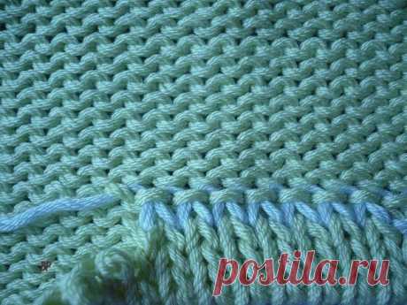 Как "подкетлевать" низ рукава, если его вяжут сверху-вниз — DIYIdeas