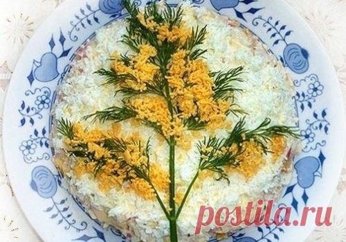 Салат "Мимоза" - классический рецепт с фото / Простые рецепты