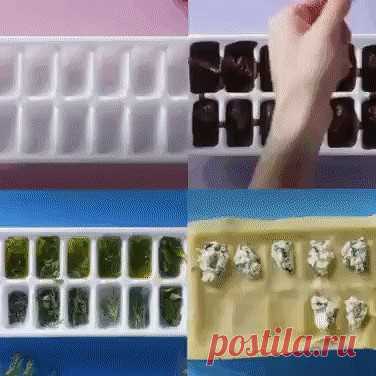 Новые оригинальные идеи использования формочек для льда!