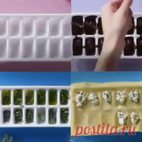 Новые оригинальные идеи использования формочек для льда!