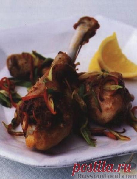 Рецепт: Курица с перцем и солью, по-китайски на RussianFood.com