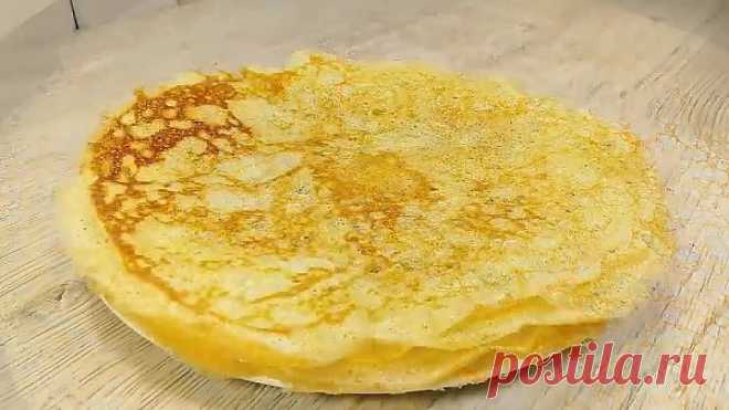 Невероятные Блинчики БЕЗ МУКИ! Тоненькие, нежные и вкусные!