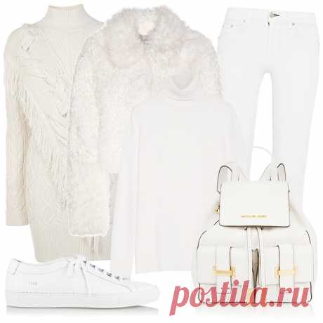 В ожидании снега: 10 белоснежных зимних look`ов » MAKATAKA
