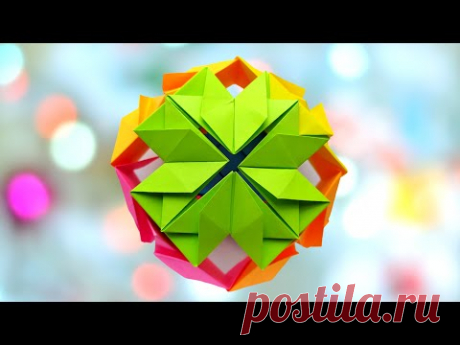 Как сделать кубик из бумаги Многогранник оригами