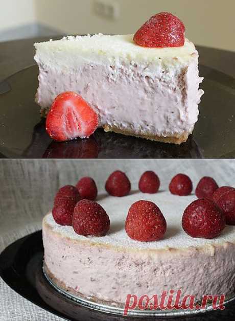 Чизкейк &quot;Клубника со сливками&quot; | Вкусный блог - рецепты под настроение